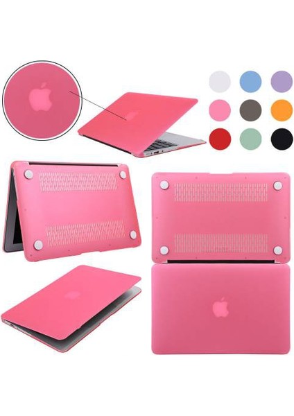 Alaca Yeni Macbook Pro 13'' A1706 / A1708 Kılıf Ön Arka Silikon Mat Doku 2016