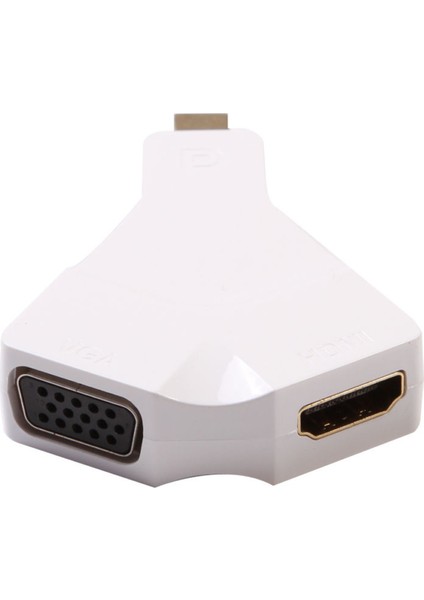 Apple Macbook Mini Display Port 1.2 Vga+Hdmı 2İ1
