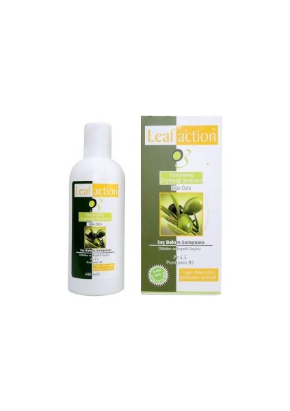 Leaf Action Ozonlanmış Zeytin Yağı Şampuanı 400 ml 1 Kutu