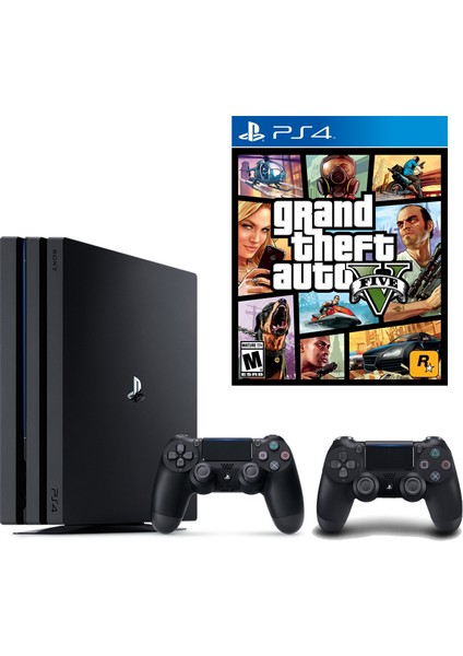 Playstation 4 Pro 1 Tb  + 2. Kol + Gta 5