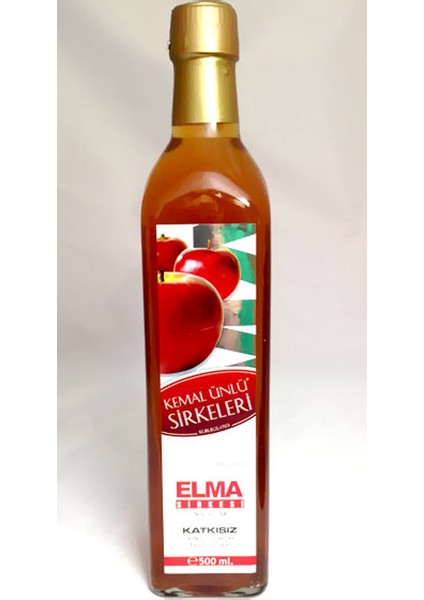 Doğal Katkısız Saf Elma Sirkesi 500 ml