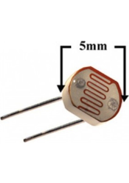 Ldr Sensör Arduino Işık Sensörü Foto Direnç 5Mm