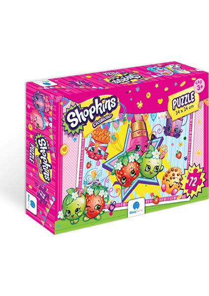 Shopkins 72 Parça Çocuk Puzzle