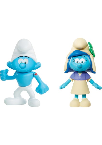 Kayıp Köy Güçlü Şirin & Smurfstorm Figür Set