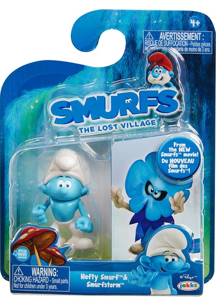 Kayıp Köy Güçlü Şirin & Smurfstorm Figür Set