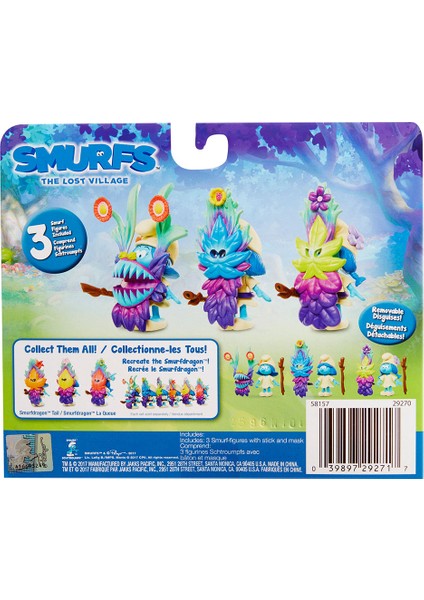 Kayıp Köy Smurfstorm 3'lü Figür Set Model 2