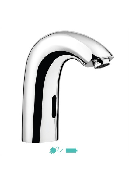 Fotoselli Çift Su Girişli Lavabo Bataryası Flb02