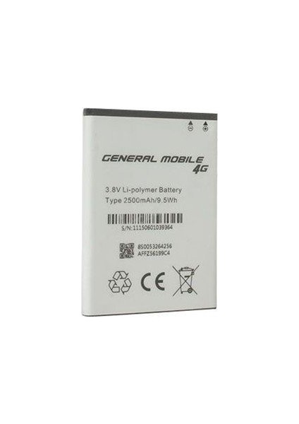 General Mobile Android One Batarya Pil 2500mAh