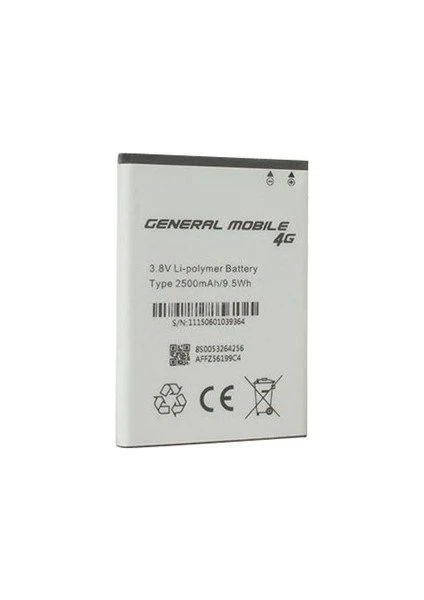 General Mobile Android One Batarya Pil 2500mAh