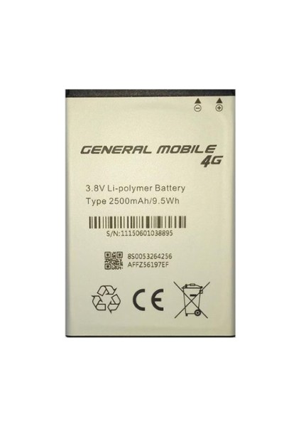 General Mobile Android One Batarya Pil 2500mAh