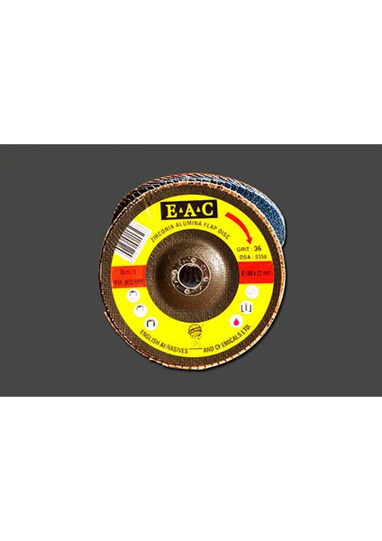Flap Disk 180X22 Mm 40 Kum Zirkonyum