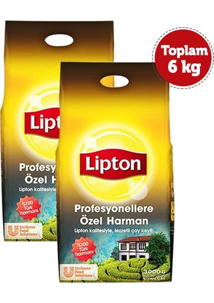 Profesyonellere Özel Harman Dökme Çay 3 kg x 2 Adet
