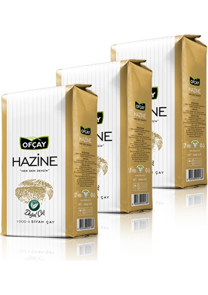 Hazine Dökme Çay 1000 gr x 3 Adet