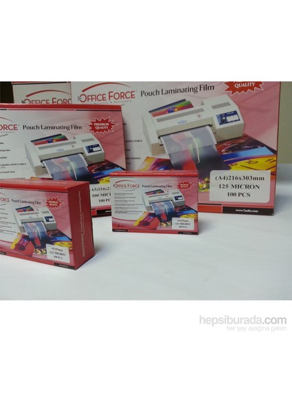 75 Mic.A5 (154x216) Parlak Laminasyon Filmi 100’lü modelleri