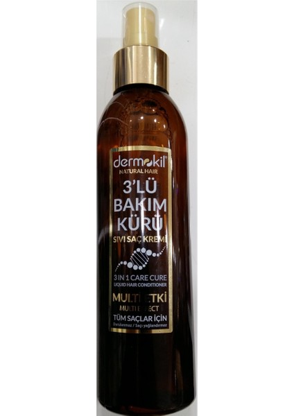 Sıvı Saç Kremi Natural Haır 3 Lü Bakım Kürü 200 Ml
