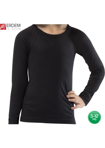 Erdem Termal Uzun Kollu Çocuk Body-Siyah fiyatları