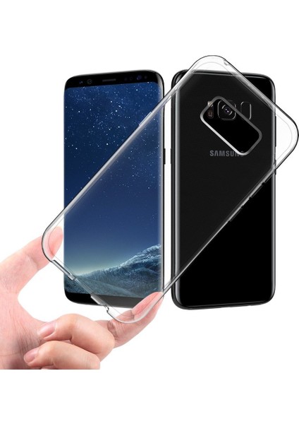 Samsung Galaxy S8 Plus Uyumlu Kılıf Ultra İnce Silikon Şeffaf