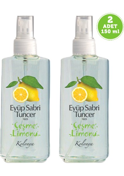 Çeşme Limonu Sprey Kolonya 150 ml x 2 Adet