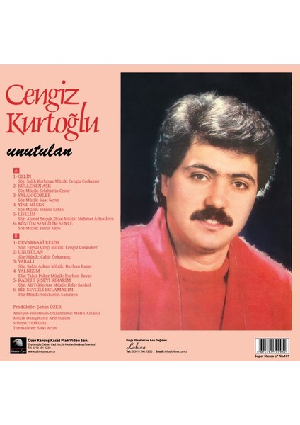 Cengiz Kurtoğlu - Unutulan (Plak)