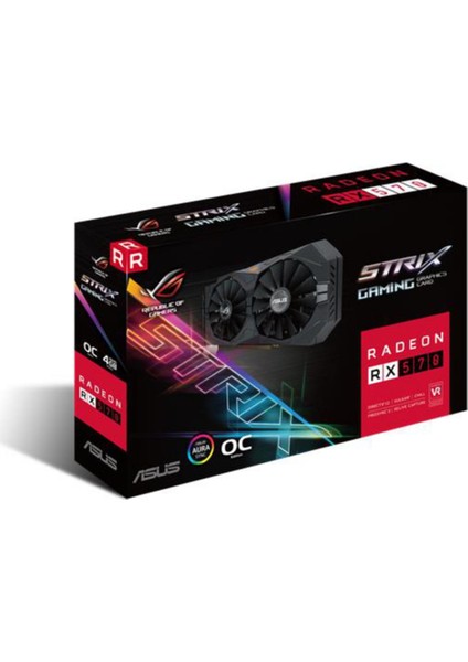 ROG STRIX Amd Radeon RX 570 4GB OC 256Bit GDDR5 (DX12) PCI-E 3.0 Ekran Kartı STRIX-RX570-O4G- Gaming fırsatları