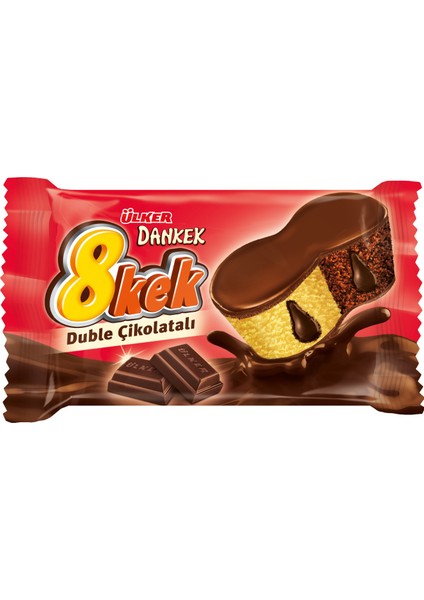 Dankek 8Kek Duble Çikolatalı 42 gr x 24 Adet