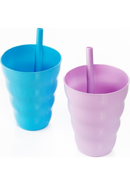 Nefnefhome Lux 2'Lı Funny Pipetli Bardak