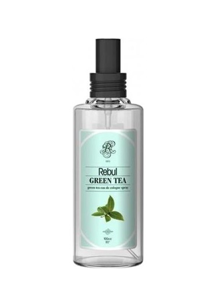 Green Tea - Yeşil Çay Kokulu Kolonya 100 Ml (Cam Şişe) Spreyli