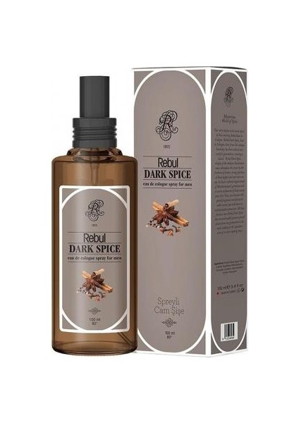 Dark Spice Kolonya Cam Şişe 100 ml