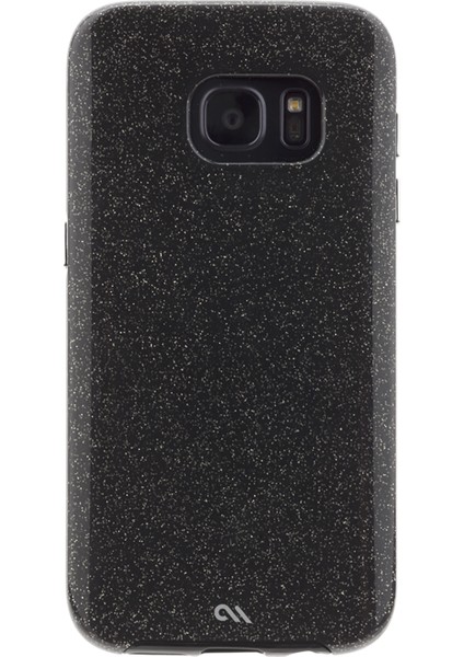 Case Mate Naked Tough Samsung Galaxy S7 Arka Kapak Siyah Gold Işıltılı