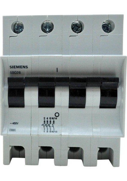 Sıemens 25A (3X25A+N) Nötr Kesmeli C/3Ka Grup W Otomat