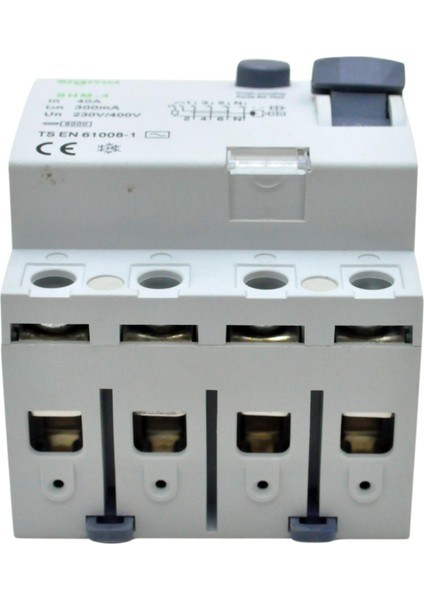 SİGMA SHM4025030 4P 25A 30mA 6kA Kacak Akım Koruma Rölesi modelleri