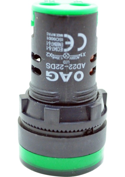 Ledli Sinyal Lambası Q22Mm 220V (Yeşil)