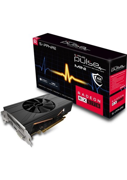 Pulse ITX Amd Radeon RX 570 4G 256Bit GDDR5(DX12)PCI-E 3.0 Ekran Kartı 11266-06-20G