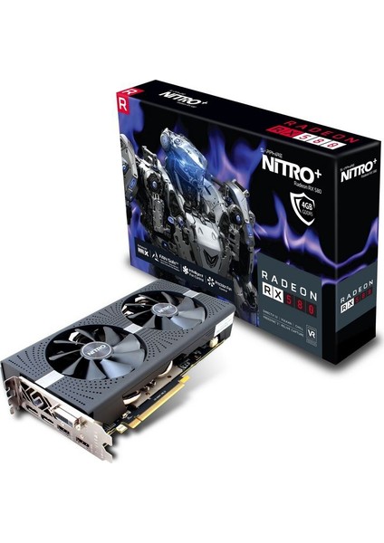 Nitron+Radeon RX 580 4G OC 256Bit GDDR (Dx12) PCI-E 3.0 Ekran Kartı 11265-07-20G