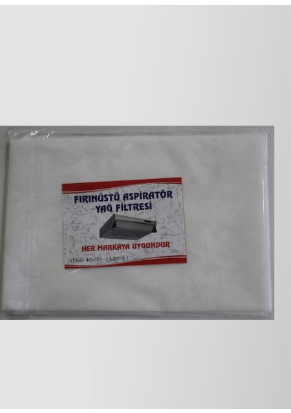 Fırın Üstü Yağ Filtresi