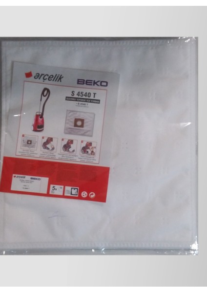Arçelik S 4540 T Sentetik Süpürge Torbası