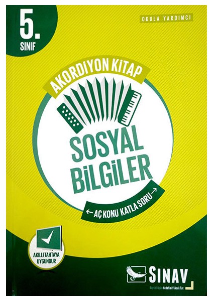 Sınav Yayınları 5. Sınıf Sosyal Bilgiler Akordiyon Kitap