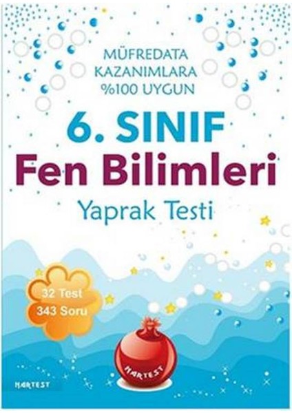 6. Sınıf Fen Bilimleri Yaprak Testi Yeni Müfredat