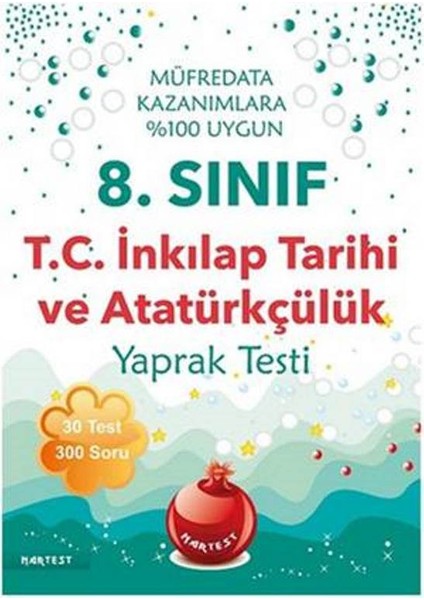 Nartest Yayınevi 8. Sınıf T.C. İnkılap Tarihi Ve Atatürkçülük Yaprak Testi Yeni Müfredat