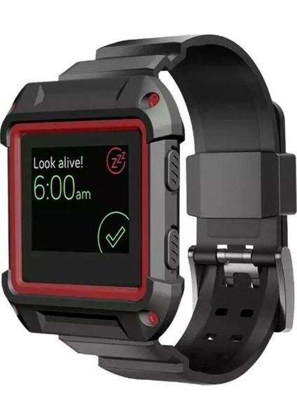 Akıllıphone Apple Watch Uyumlu 42Mm C-Armor Korumalı Silikon Kayış