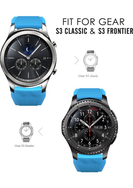 Akıllıphone Samsung Gear S3 Silikon Kayış
