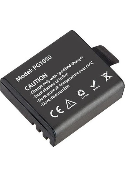 H9R H9 W9 Çift Batarya PG1050 1050 mAh Yedek Pil Seti