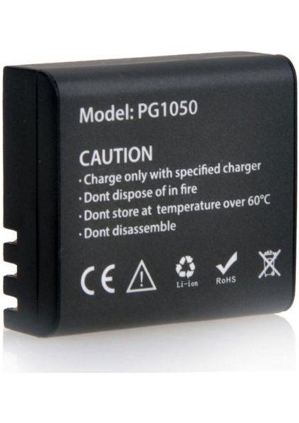 H9R H9 W9 Çift Batarya PG1050 1050 mAh Yedek Pil Seti