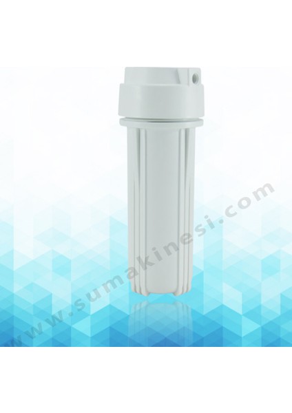 10" 1/4 Filtre Yuvası Beyaz