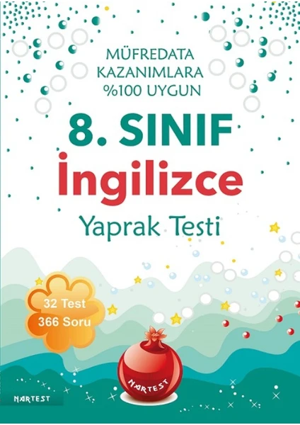 Nartest Yayınevi 8. Sınıf İngilizce Yaprak Testi Yeni Müfredat