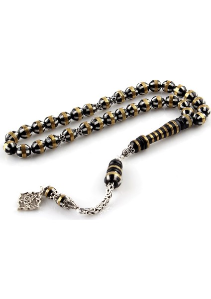 Kuka Pirinç Sarma Mineli Gümüş Püsküllü Tesbih