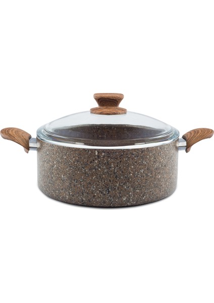 Stonelife Derin Tencere - 24 cm - Kahve - 18657