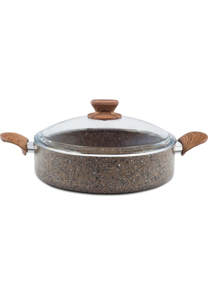 Stonelife Karnıyarık Tencere - 30 cm - Kahve - 19180