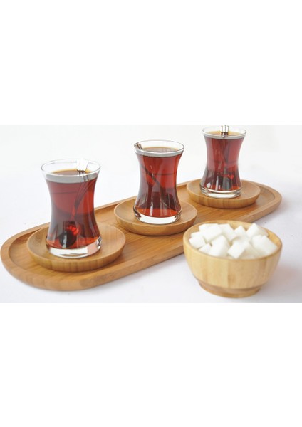 - Silva - 6'Lı Yuvarlak Çay Tabağı