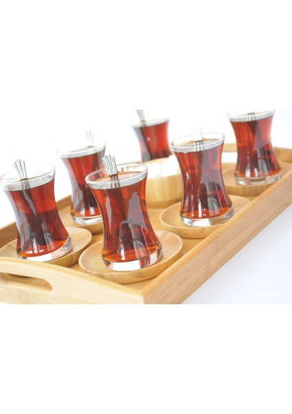 - Silva - 6'Lı Yuvarlak Çay Tabağı